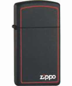 1618 ZB ZIPPO UP.-SLIM BLACK ZIPPO BOR